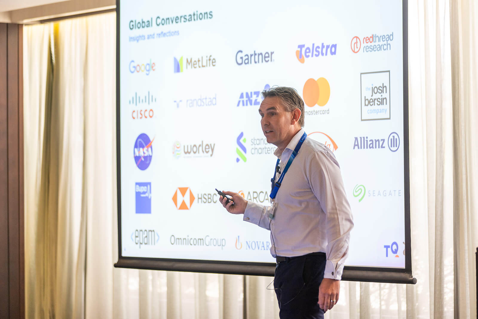 Gareth Flynn, CEO de TQ Solutions, lors de son intervention au cours de la conférence  #AvatureUpfront APAC 2024.