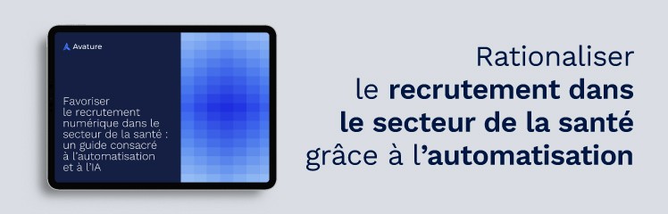 Une bannière représentant la couverture de l’e-book, avec la mention suivante : « Attirer les talents qui transformeront votre organisation de soins de santé. » 